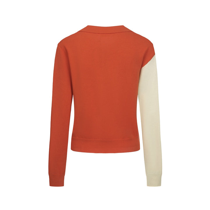 Orange | Vintage Diagonal Stripe Knitwear