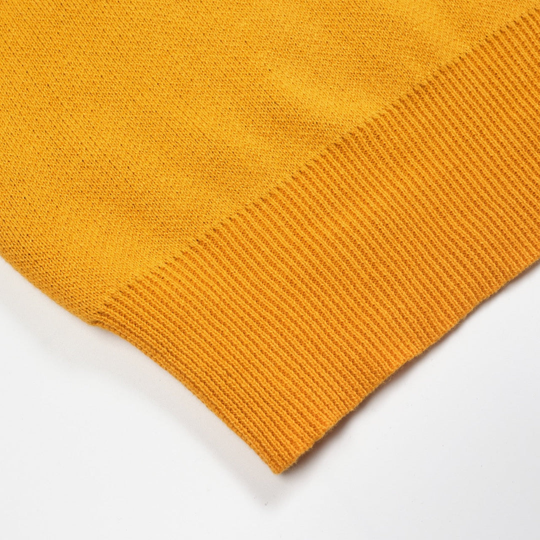 Yellow | Retro Bird Jacquard Knitwear