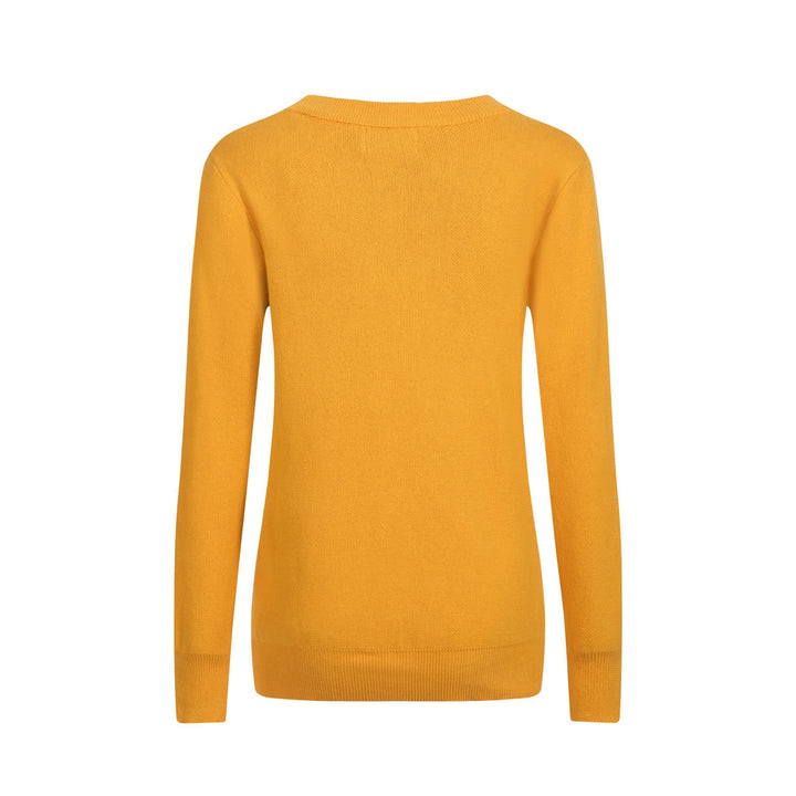 Yellow | Retro Bird Jacquard Knitwear