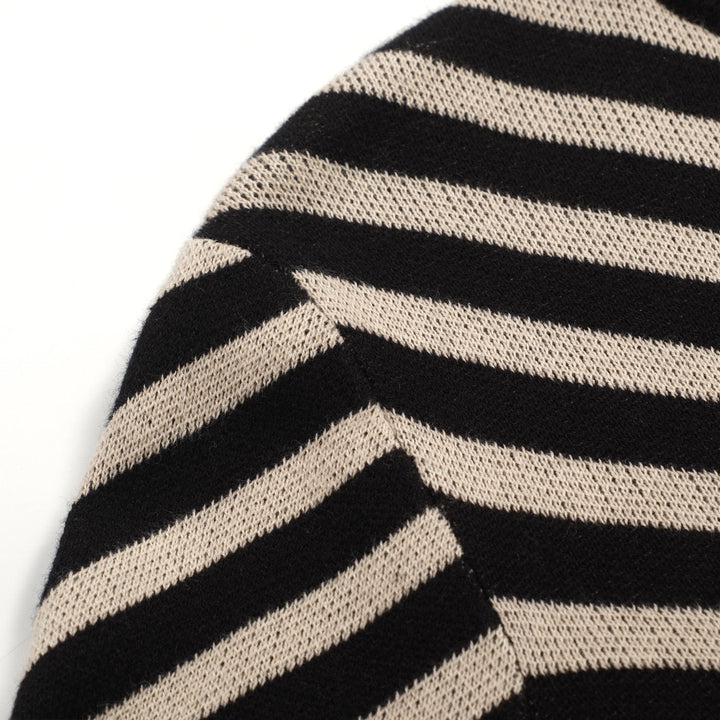 Black | Striped Classic Jacquard Knitwear
