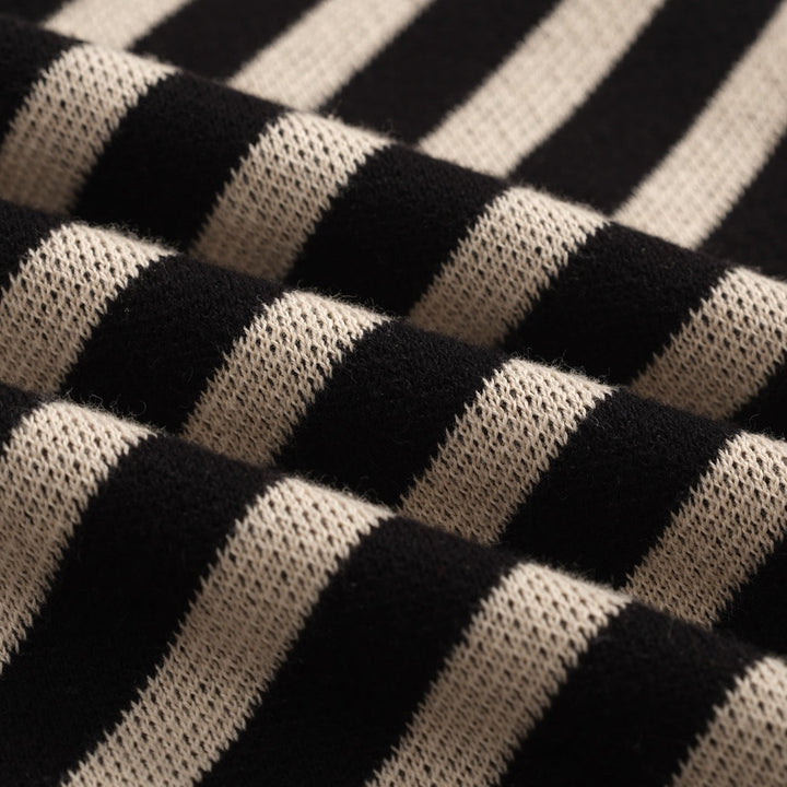 Black | Striped Classic Jacquard Knitwear