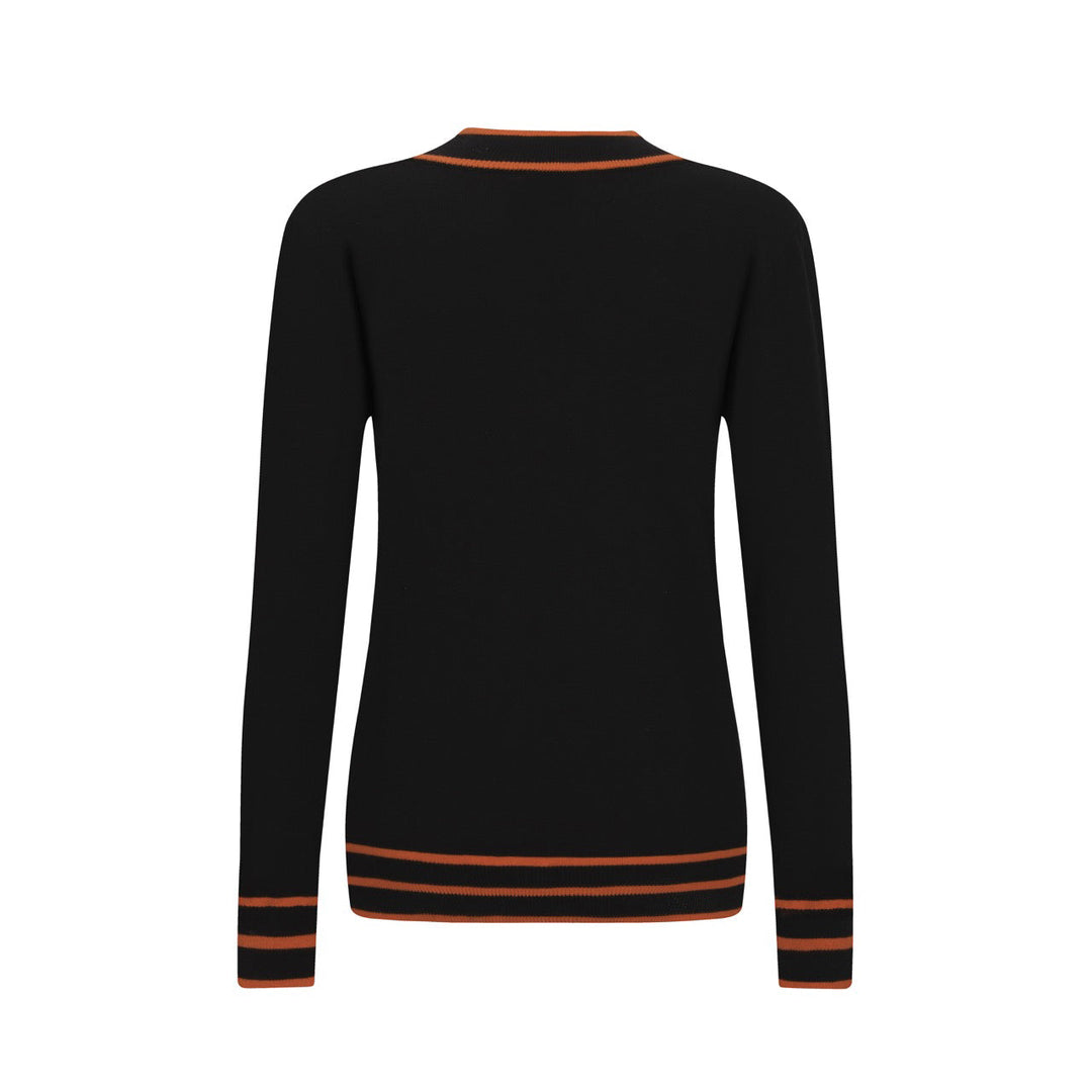 Black | street art retro fashion knit polo shirt