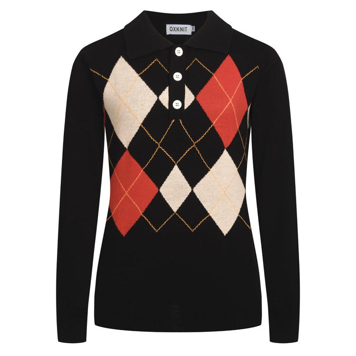 Black | Artistic Fashion Classic Jacquard Knitwear