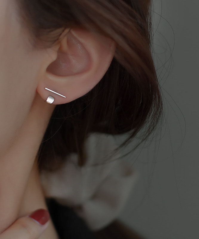 Silk Sterling Silver Stud Earrings