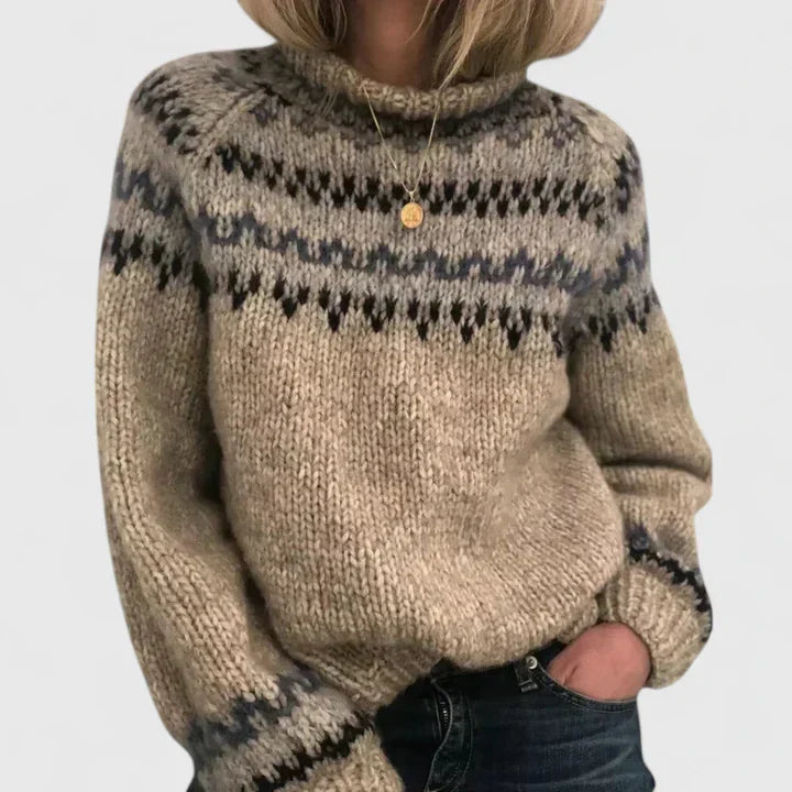 Bernarda Cat Print Sweater