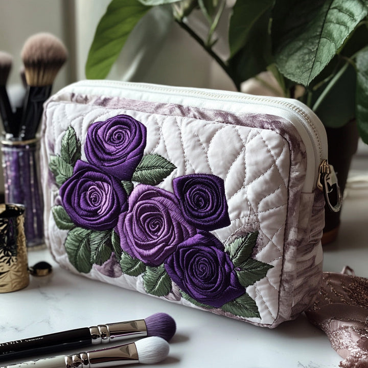 Quilted beauty case with elegant petals NCU0DV7737