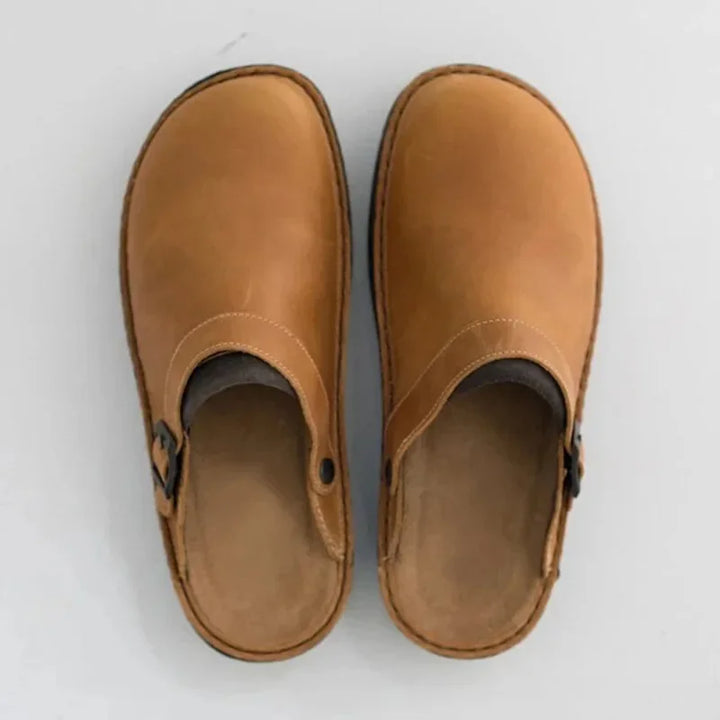 Maurel | Supportive Comfort Clogs - Brown - Women's Comfort Shoes Australia