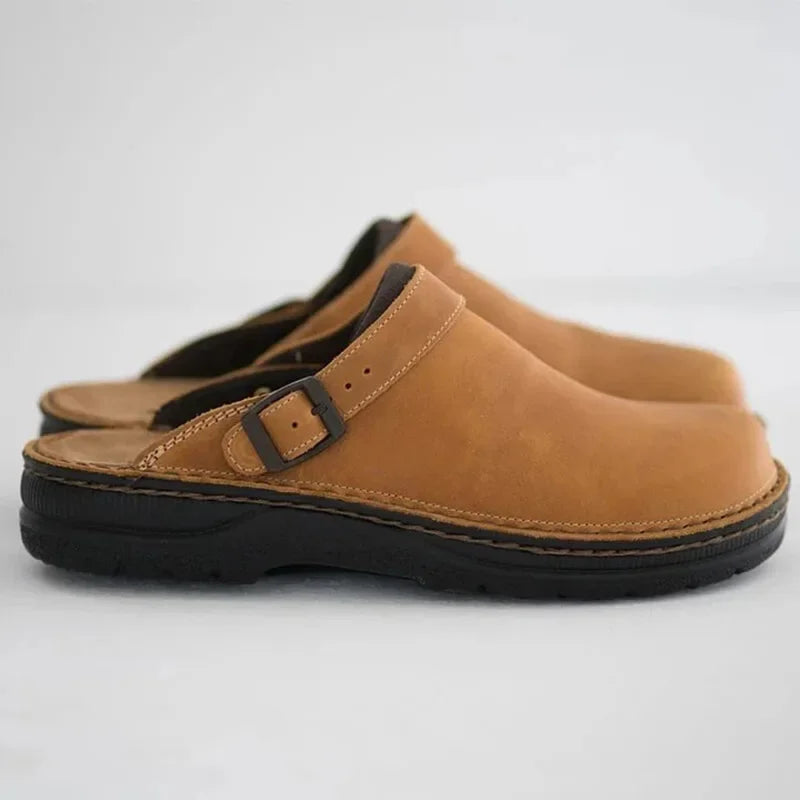 Maurel | Supportive Comfort Clogs - Brown - Women's Comfort Shoes Australia
