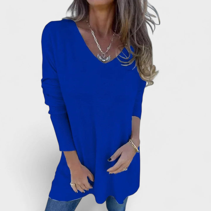 V-Neck Knit Sweater