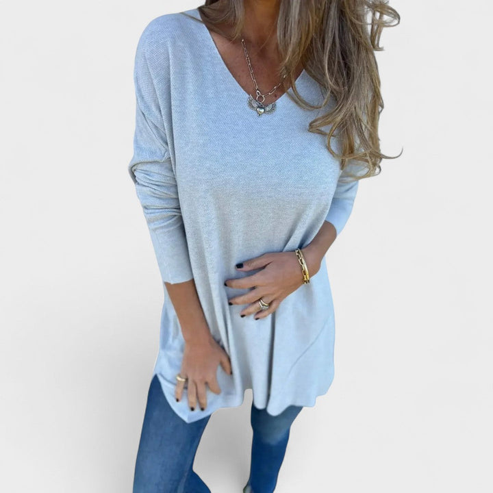 V-Neck Knit Sweater