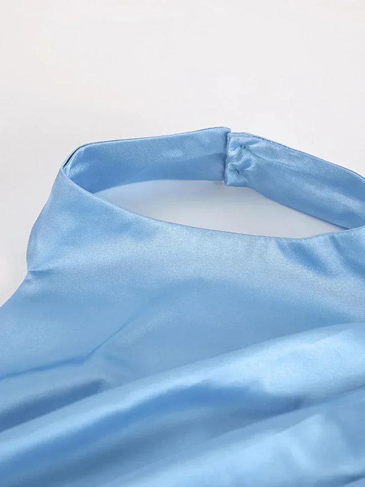 Satin Ladies Evening Dress