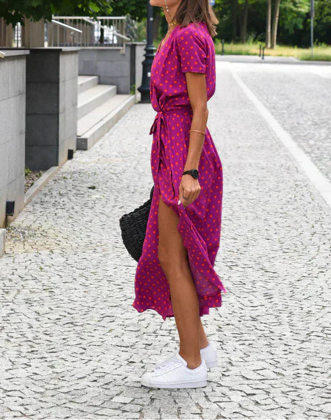 Jorlyn™ - Stylish Dress with V-Neck and Tailored Silhouette