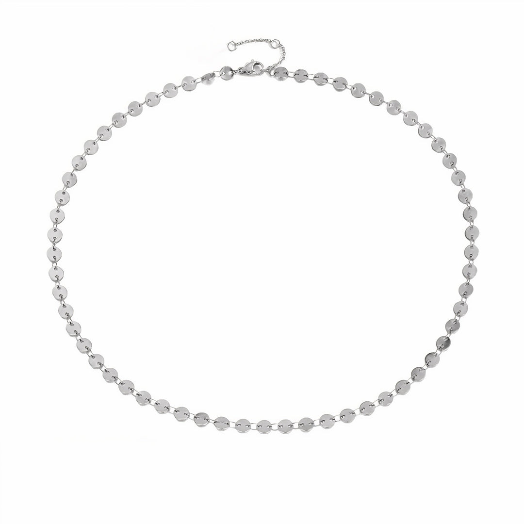 Lucky Coin Choker Disc Necklace