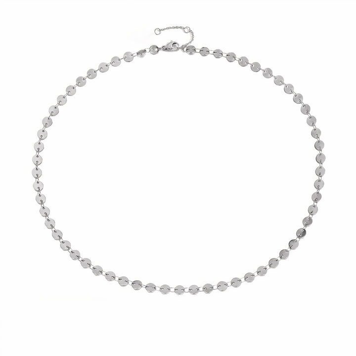 Lucky Coin Choker Disc Necklace