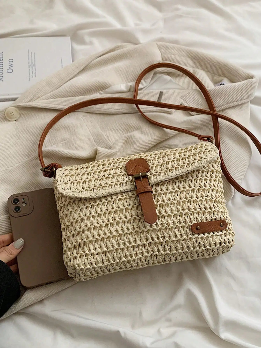 Marigold | Straw Crossbody Bag