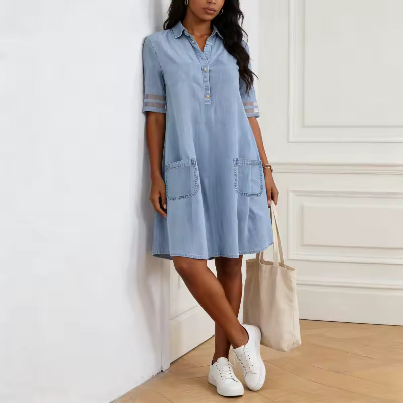 Brittany Denim Figure Dress