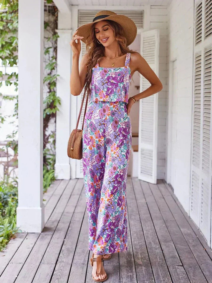 Nympha Floral Wide-Leg Jumpsuit