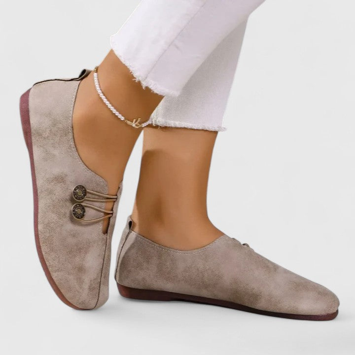 Kyline | Elegant Loafers - Light Brown - Women's Comfort Shoes Australia