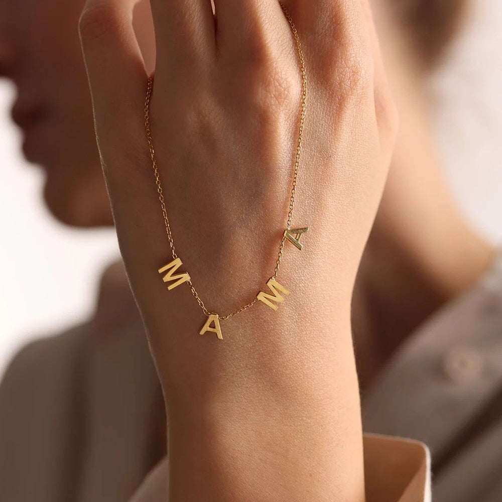 Custom Dainty Initial Necklace