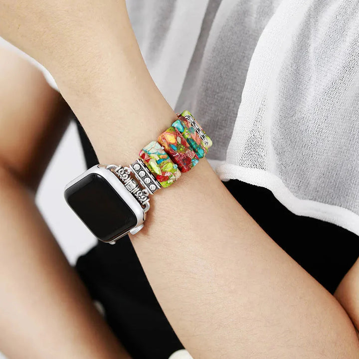 Olive | Imperial Jasper Apple Watch Band