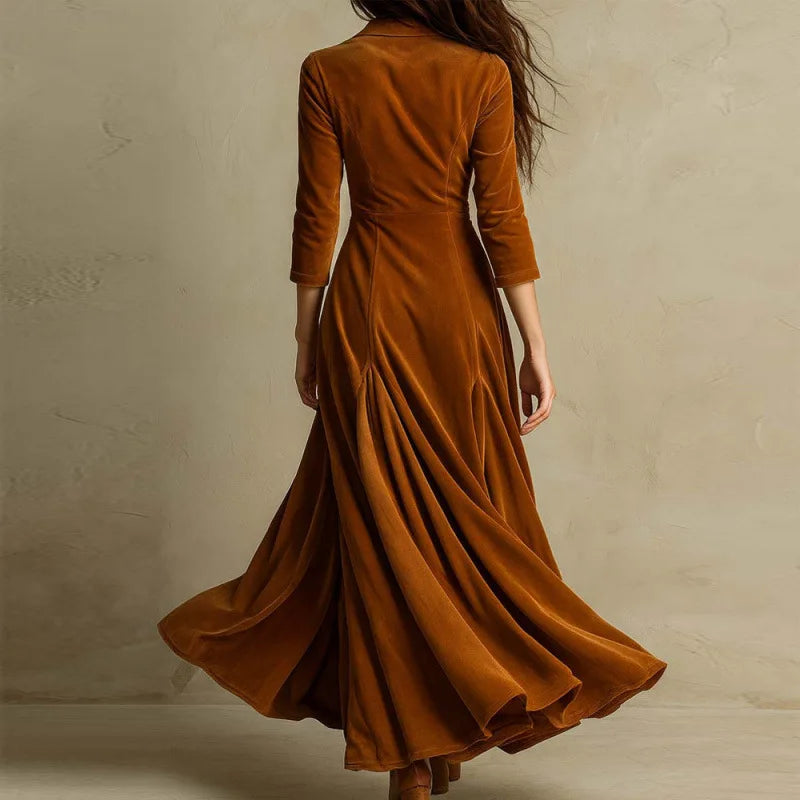 Mirella Fluid Velvet Maxi Dress