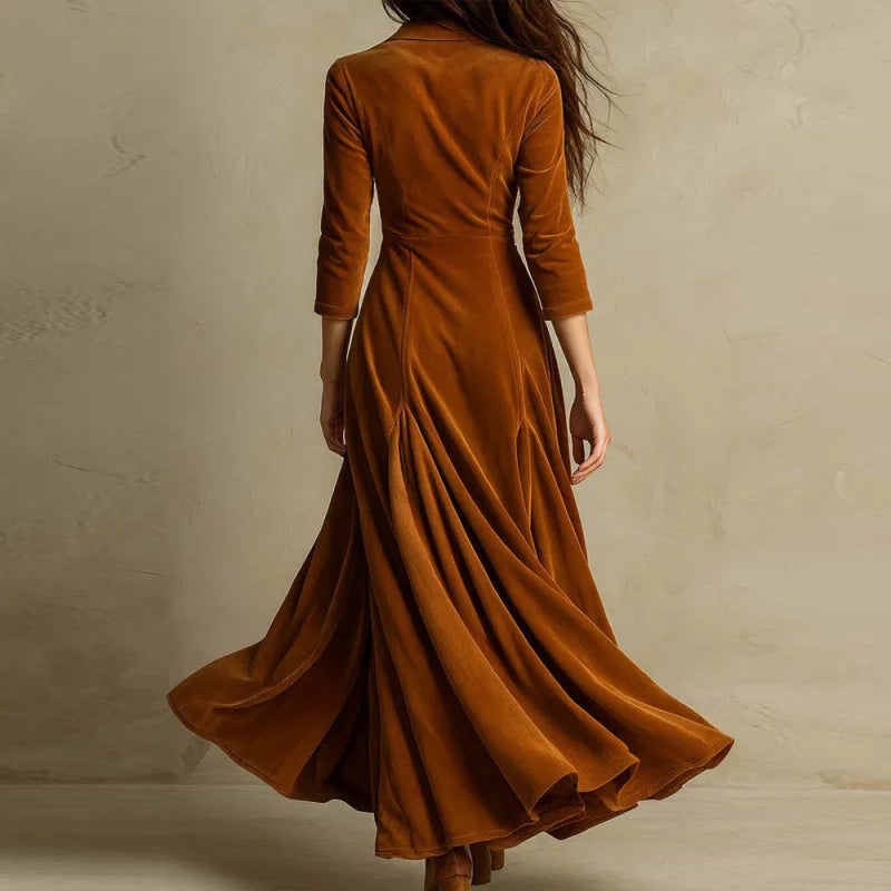 Mirella Fluid Velvet Maxi Dress