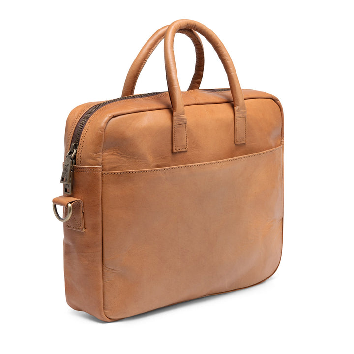 Laptop Bag Leather Light Brown 15" CEDAR Work Bag Briefcase