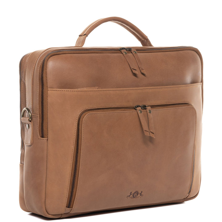 Quinn | Leather Shoulder Briefcase