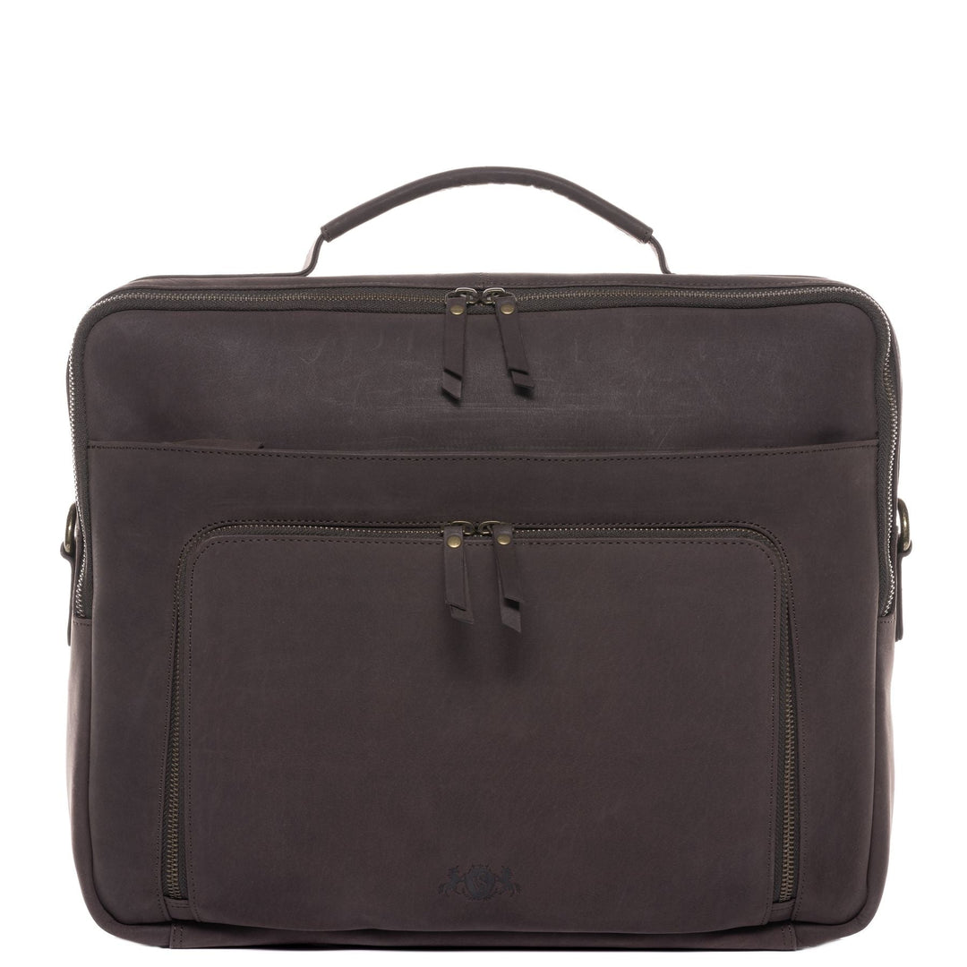 Quinn | Leather Shoulder Briefcase