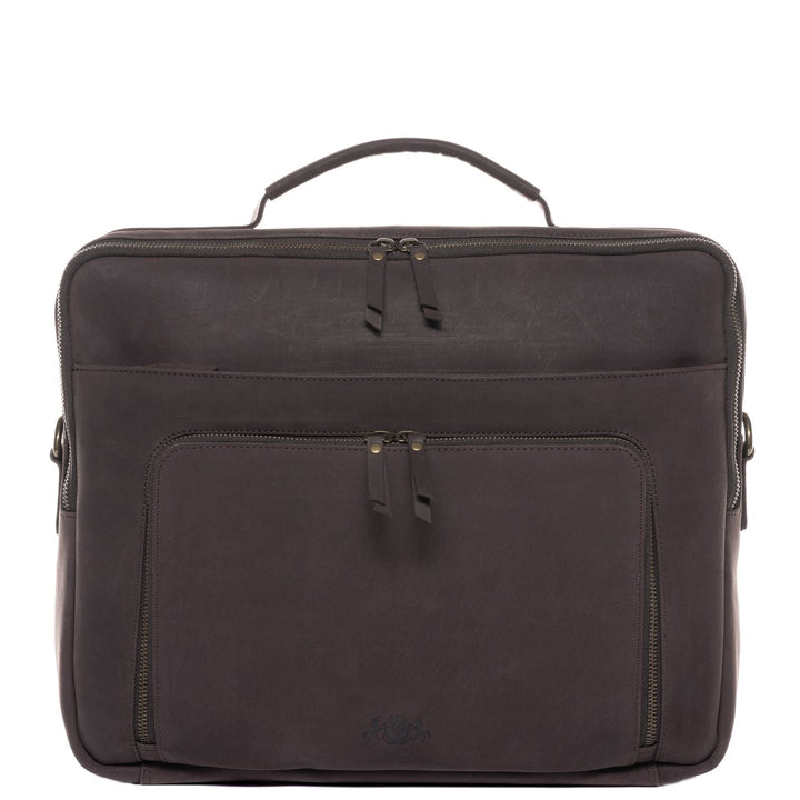 Quinn | Leather Shoulder Briefcase