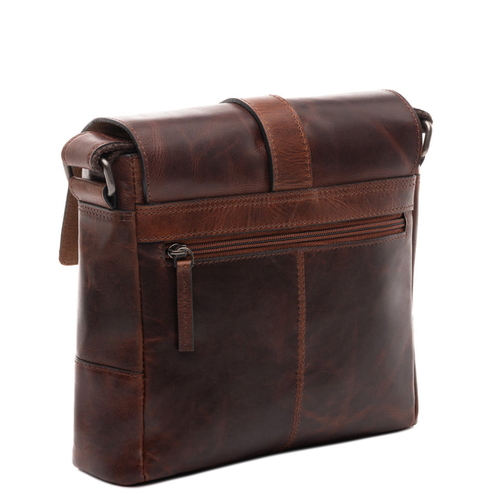 Brown Leather Shoulder Bag GRAHAM
