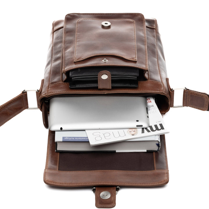 Brown Leather Shoulder Bag STOKED
