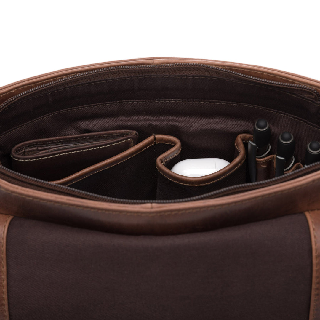 Brown Leather Shoulder Bag STOKED