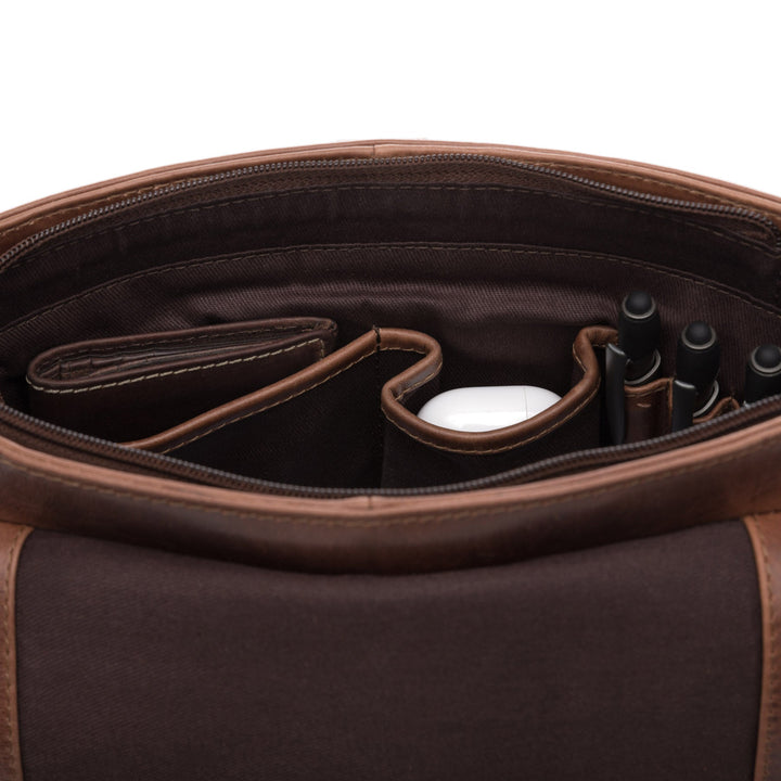 Brown Leather Shoulder Bag STOKED