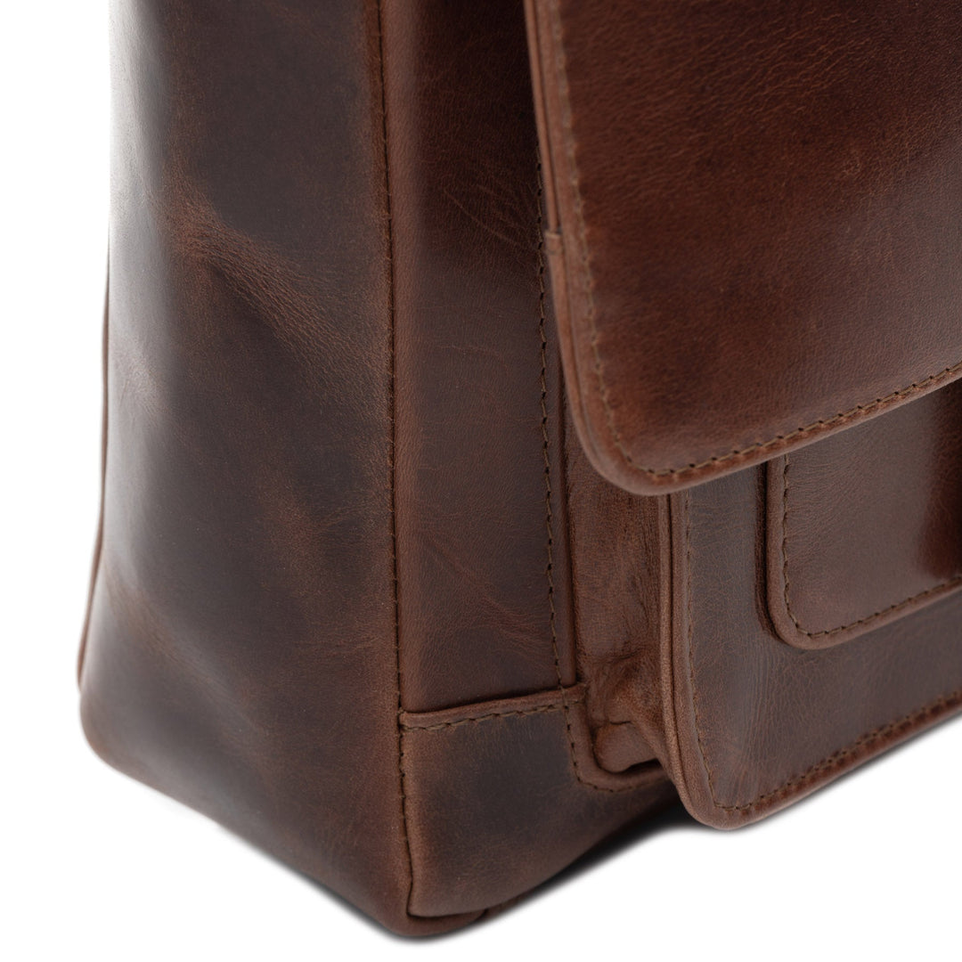 Brown Leather Shoulder Bag STOKED