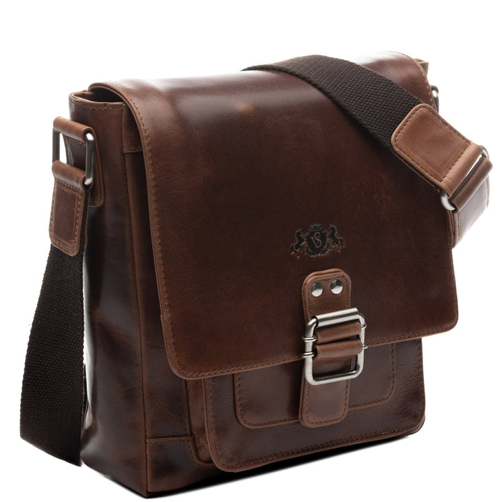 Brown Leather Shoulder Bag STOKED