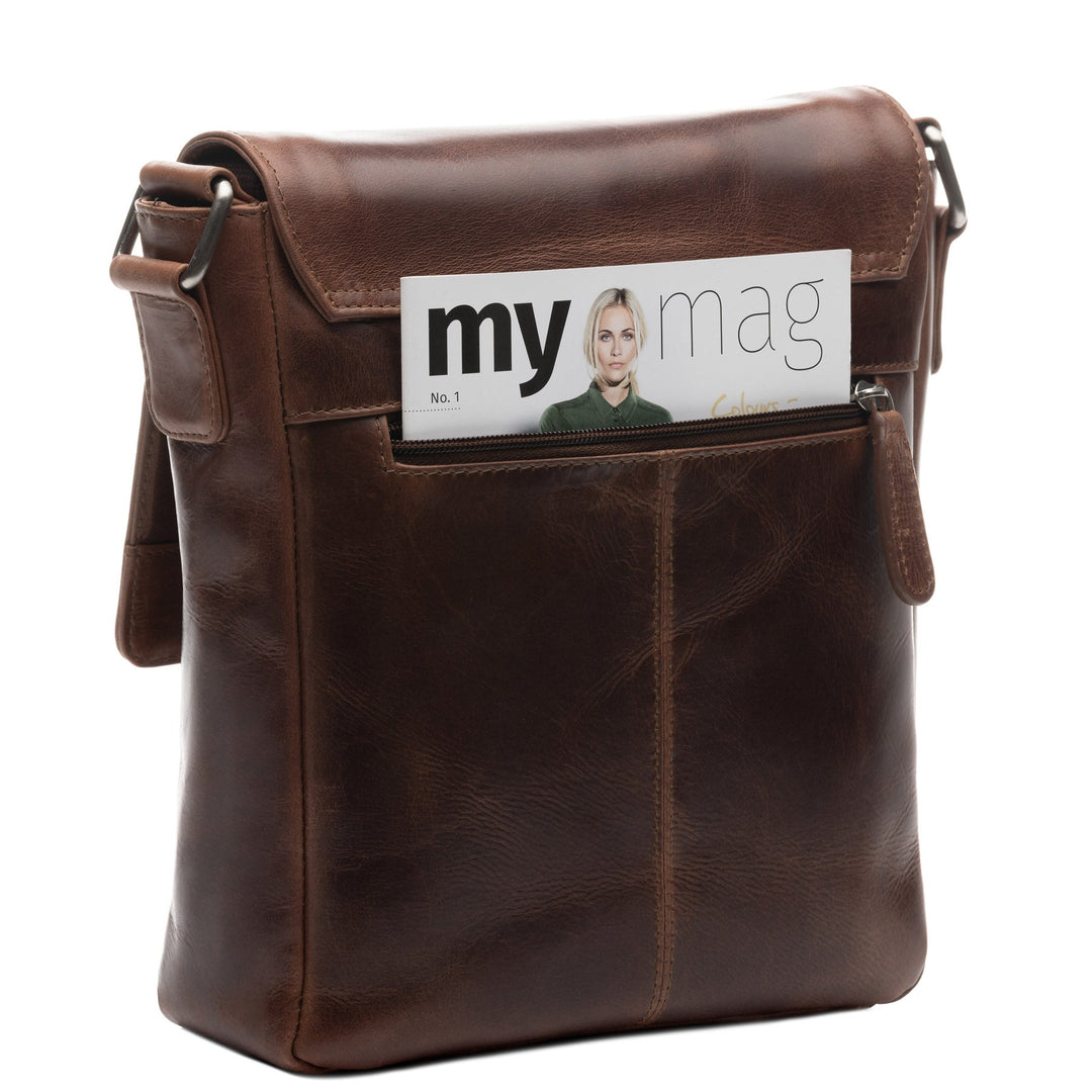 Brown Leather Shoulder Bag STOKED