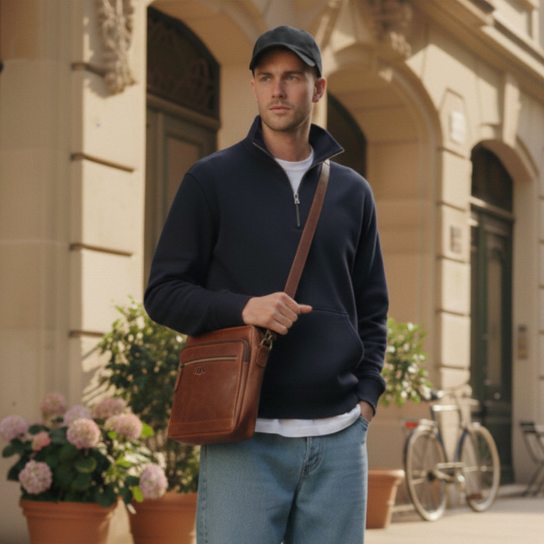Fern | Leather Shoulder Briefcase