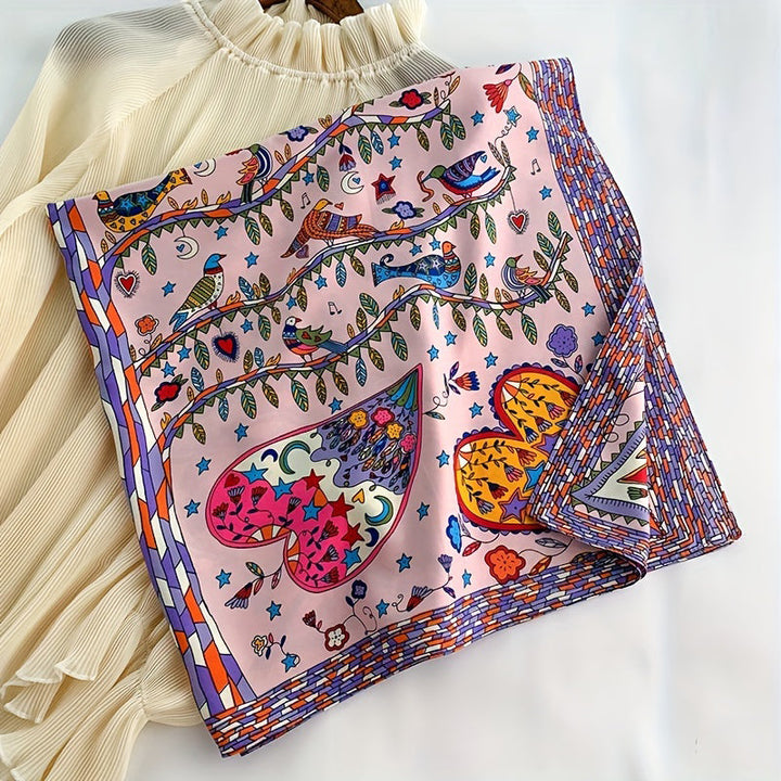 Hazelle | Vintage Printed Scarf