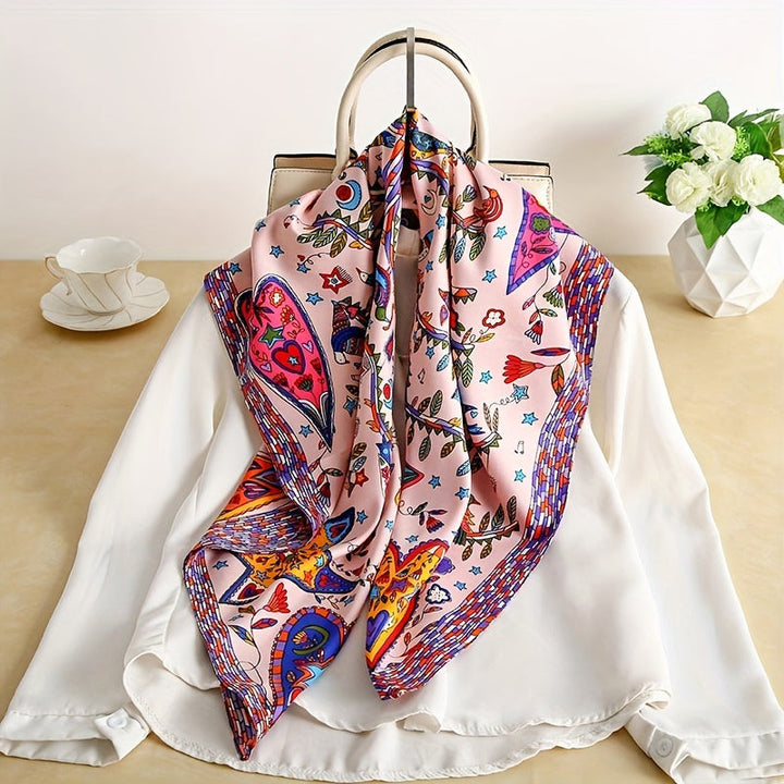 Hazelle | Vintage Printed Scarf
