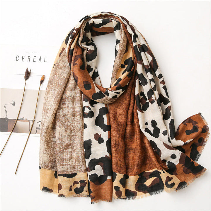 Briar | Casual Leopard Print Scarf