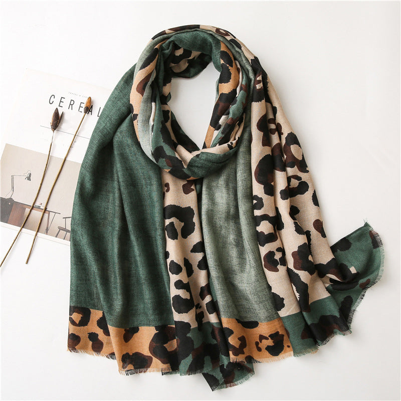 Briar | Casual Leopard Print Scarf