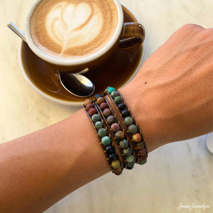 Rose | Jasper Stress Relief Bracelet