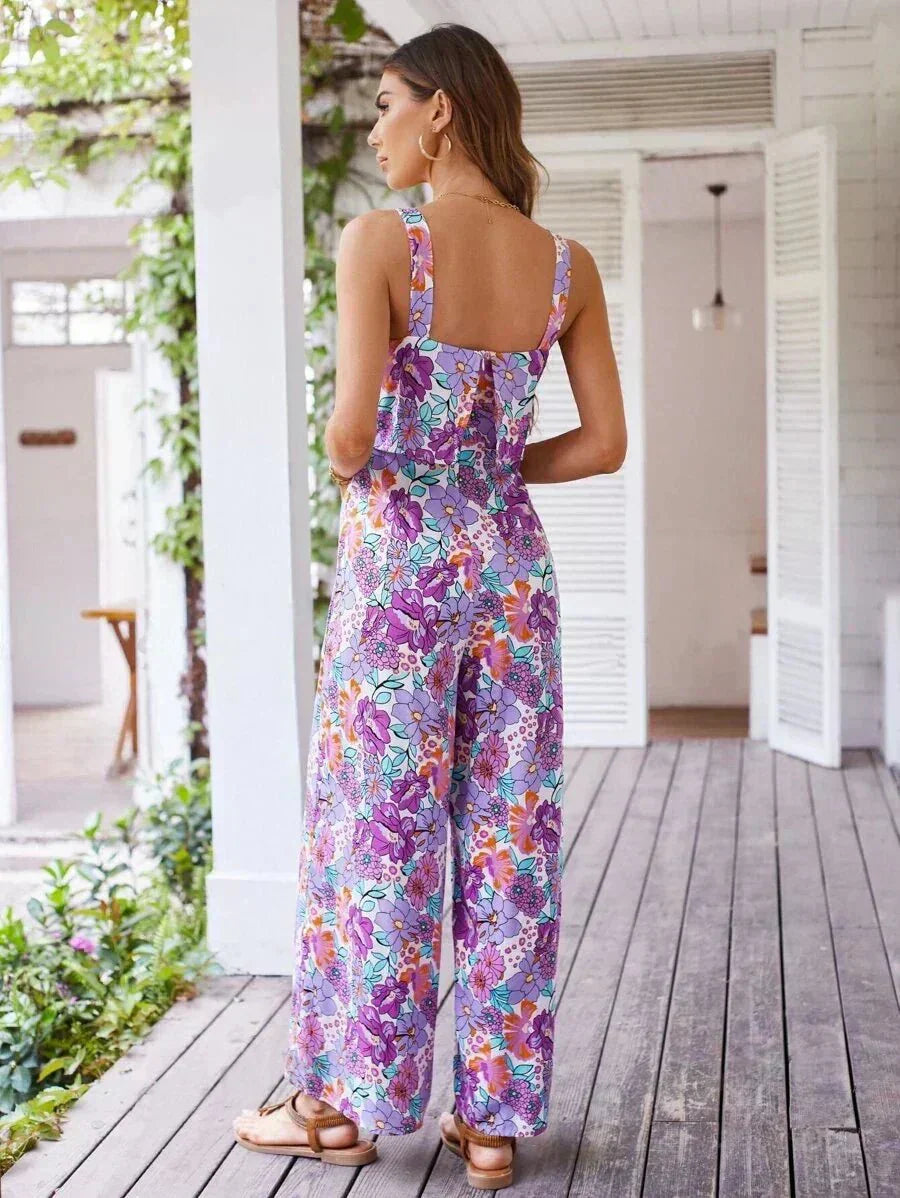 Nympha Floral Wide-Leg Jumpsuit