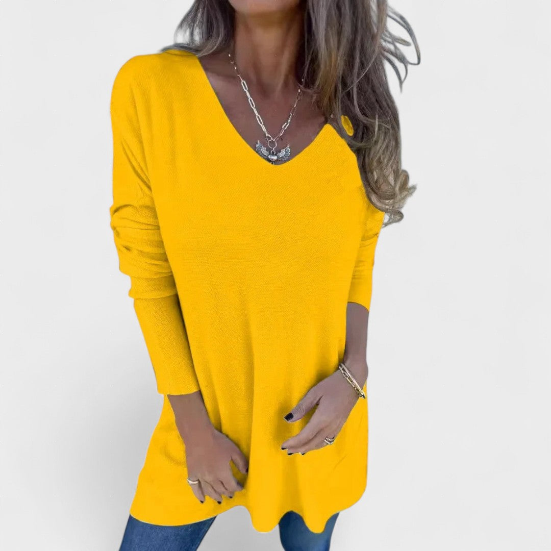 V-Neck Knit Sweater