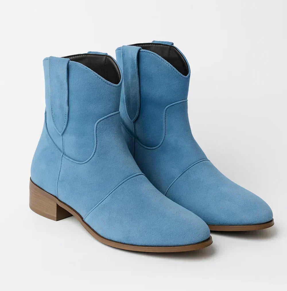 SUEDELLEA | WESTERN SUEDE BOOTS