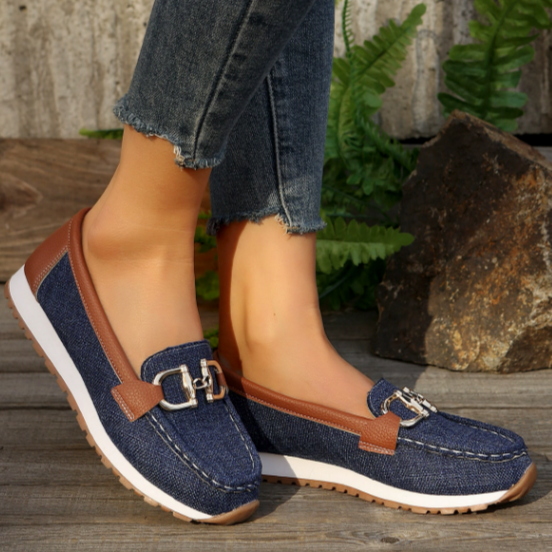 Esme | Flat Buckle Moccasins