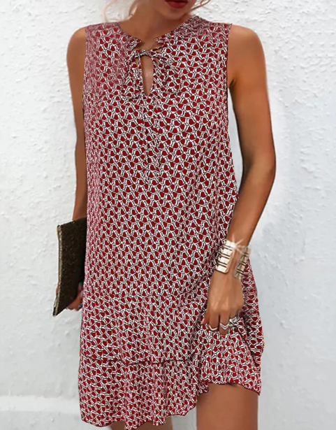 Miri™ – Sleeveless Summer Dress with Flattering Waist Area