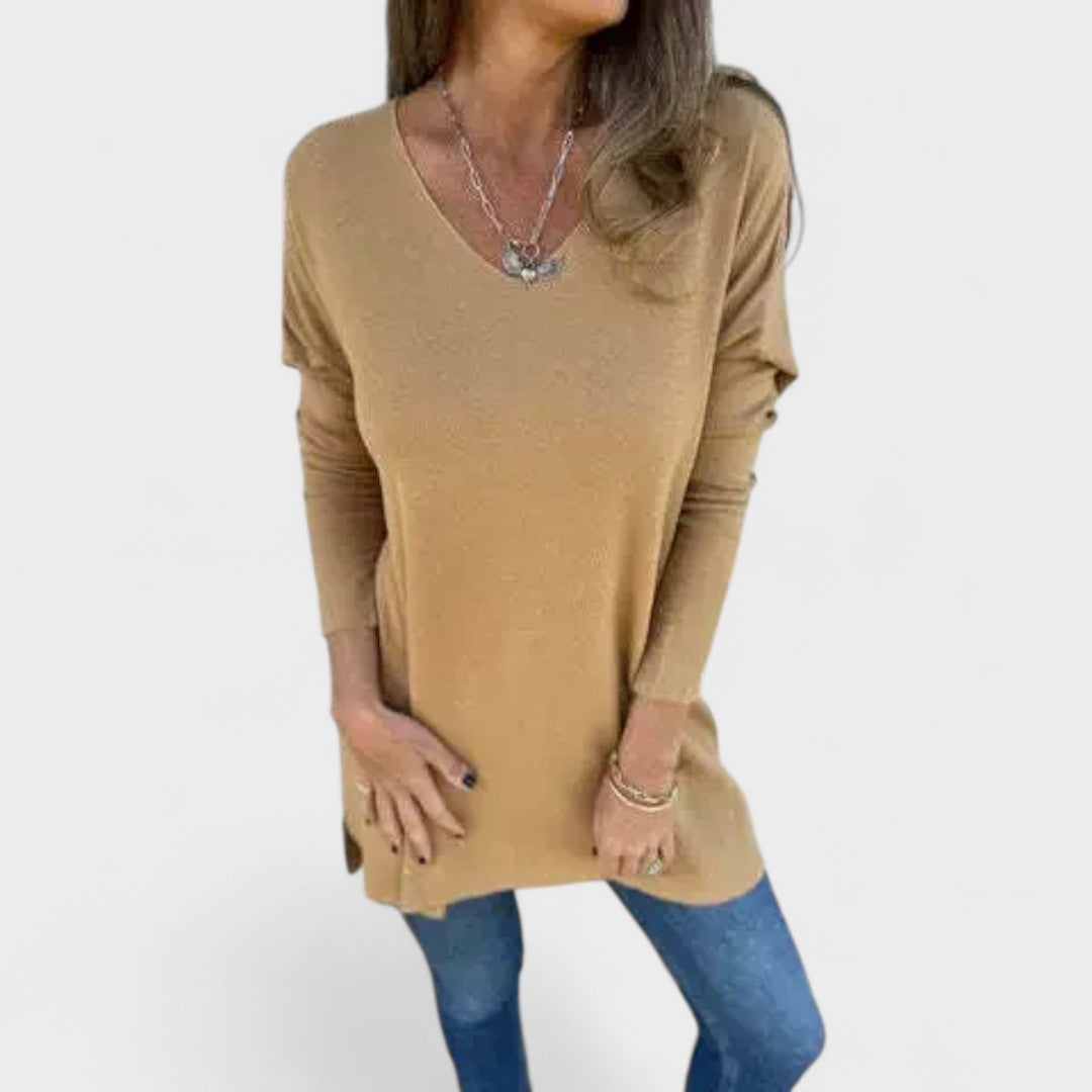 V-Neck Knit Sweater