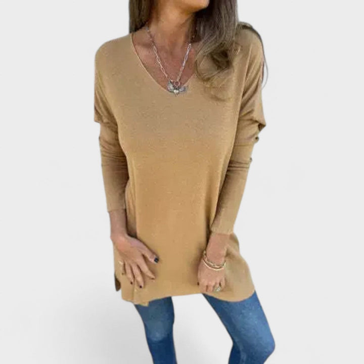V-Neck Knit Sweater